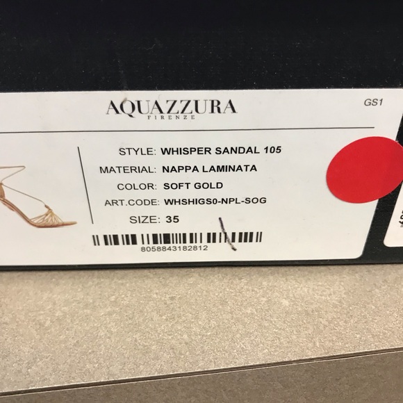 Aquazzura gold sandal - Picture 4 of 4